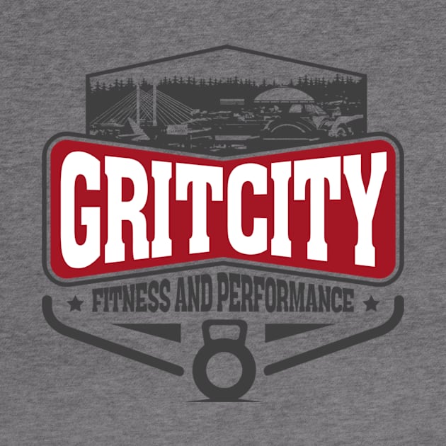 Grit City Fitness and Performance Logo Tee by Jeffjowers1